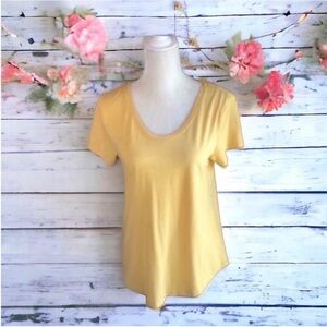 a.n.a Yellow Fitted Short Sleeve T-Shirt